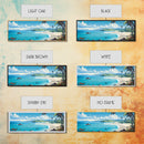 The Beach - Tropical Painting Framed Canvas Print - Hawaii Art - Tropical Decor - Above Sofa Wall Art - Wall Hanging