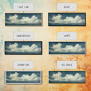A Cloudy Day - Wide Format Clouds Wall Art - Panoramic Print - Framed Canvas Print - Panoramic Framed Canvas Cloudy Art Print