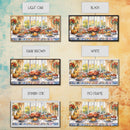 Framed Canvas Print Autumn Thanksgiving Dinner Table Art with Pumpkins, Perfect Fall Home Decor, Seasonal Wall Art, and Gallery Wall Piece
