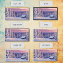Mountain Cabin At Sunrise Tall Art Framed Canvas Print Winter Snow Covered Trees And Cabin In Mountains With Pastel Sky