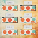 Orange and Green Wabi Sabi Wall Art, Framed Canvas Print, Abstract Wall Art, Minimalist / Neutral Circles Extra Wide Art