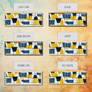 Large Colorful Abstract Painting - Blue, Yellow and Black Abstract Art - Abstract Art Large Canvas Modern Art for Above Sofa