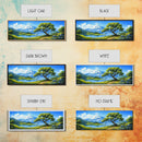 Vintage Oil Painting Canvas Print, Wall Art, Nature Painting, Panoramic Landscape Painting, Large Gallery Art