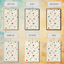 Retro MCM Style Pattern Wall Art, Wood Framed Canvas, Canvas Print, Home Decor, Office Or Bedroom Wall Art, Retro Vibes Decor