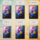 Wild Flower Painting Print On Canvas, Wood Framed Wall Art, Original Art, Flowers Painting, Botanical Print, Modern Art, Living Room Wall Art