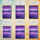 Purple and Lavender Landscape Painting Print, Reflections, Original Watercolor Painting Print, Custom Painting, Living Room Wall Art