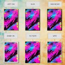 Graffiti Wall Art Splatter Art, Framed Canvas Print, Grunge Style Abstract Art