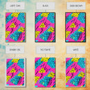 Retro 90s Style Abstract Art Canvas Print Preppy Decor Living Room Or Dorm Room Wall Art