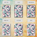 Pink, Black and Turquoise Preppy Wall Art Canvas Print, Girl's Dorm Room Wall Art, Abstract Print, Gift For Mom, Gift For Her