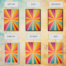 Mid Century Star Burst Canvas Print, Art Print, Retro Style Pastel Spiral Art, Modern Art, Modern Abstract Art Print, Wall Hangings