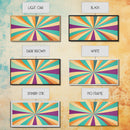 Eclectic Large Original Geometric Mid Century Modern Wall Art Wood Framed Canvas Print, Bright and Colorful Contemporary Art