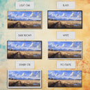 Dirt Roads of Wyoming Framed Canvas Print, Oil Painting Print, Panoramic Extra Wide Large Format Living Room Wall Decor
