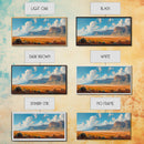 Panoramic Landscape Print Of an Arizona Desert Landscape, Framed Canvas, Rustic Farmhouse Decor, Nature Print, Minimalist Landscape Painting