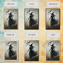 The Witch and her Ravens, Framed Canvas print, Spooky Season Halloween Wall Art, Gothic Home Decor, Witch Wall Art, Halloween Art