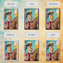 Black Cowgirl Painting Print, Rustic Modern Farmhouse, Afrocentric Wall Art, Southwestern Home Decor