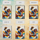 Pop Art Black Cowgirl Painting Print, Framed Canvas Print, Afrocentric Wall Art, Rustic Farmhouse Wall Art