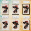 Chica Painting, Female Matador Canvas Print, Wood Framed Tejano Art