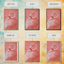 Pink Flamingo Painting Print, Preppy Trendy Wall Art, Animal Print, Framed Canvas Print, Wood Framed Art, Dorm Decor, Apartment Art