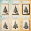 Sketch of a Christmas Tree Canvas Print - Framed Canvas - Minimalist Christmas Art - Boho Christmas Art - Rustic Christmas Art