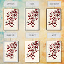 Vintage Holly Berries Canvas Print - Framed Canvas - Minimalist Christmas Art - Boho Christmas Art - Rustic Christmas Art