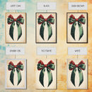 Gift Bow Canvas Print - Framed Canvas - Minimalist Christmas Art - Boho Christmas Art - Rustic Christmas Art