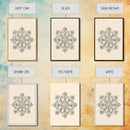 Sketch of a Snowflake Canvas Print - Framed Canvas - Minimalist Christmas Art - Boho Christmas Art - Rustic Christmas Art