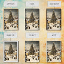 Christmas Village Wall Art Canvas Print | Christmas Village Painting | Winter Home Decor | Winter Art