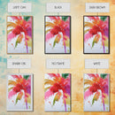 Retro Palm Tree Painting Print, Framed Canvas Print, Pop Art Palm Tree Painting Home Decor, 80s Style Synthwave Wall Art, Coastal Decor