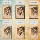 Japanese Style Tiger Painting Print, Tiger Roar, Wabi Sabi Style Art, Animal Prints, Tiger Painting, Tiger Oil Painting Canvas Print