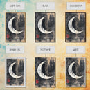 Wabi Sabi Crescent Moon Canvas Print - Moon Painting Wall Art - Moon Wall Art - Japanese Style Art - Japanese Style Decor