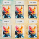 Watercolor Painting Print of a Phoenix In Flames, Retribution, Framed Canvas Print, The Phoenix, Framed Wall Art, Original Painting Phoenix