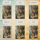 Retro Tiger Painting Canvas Print, Animal Print, Wall Art Home Decor, Tiger Wall Art