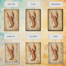 Kitsch Kitchen Home Decor, Crayfish Painting Print, Crawdaddy Wall Art, Louisiana Home Decor, Cajun Decor, Kitchen Wall Art