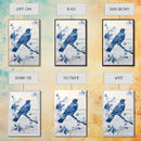Chinoiserie Style Painting Print Of a Bird, Framed Canvas Print, Chinoiserie Wall Art