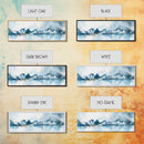 Horizontal Painting Print of Nantucket, Framed Canvas, Nautical Decor, Seascape landscape painting, Panoramic Nantucket Wall Art
