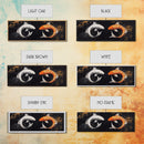 Koi Fish Infinite Sign Framed Canvas Print Ready To Hang, Wabi Sabi Home Decor, Panoramic Extra Wide Art, 20 x 60 Wall Art