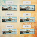 Morro Bay Panoramic Art, Nautical Landscape Painting, Canvas Print, Seascape Panoramic Painting, Seascape Landscape Wall Art Home Decor