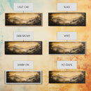 Fog Over The Blue Ridge Mountains Watercolor North Carolina Landscape Wall Art, Appalachian Highlands Canvas Print Nature Fine Artwork