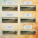 Panoramic Painting Print of Maine, Maine Wall Art, Beautiful Panoramic Seacape Painting, Nautical Landscape Painting