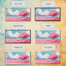 Pink Fields - Abstract Wall Art - Framed Canvas Print - Abstract Landscape Painting - Surrealist Wall Art - Above Sofa Modern Art