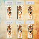 Framed Canvas Print Intense Tiger Painting, Wild Animal Art, Bold Orange Wall Decor, Living Room Above Sofa Art, Unique Gift Idea