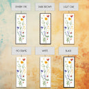 Boho Floral Botanical Print - Framed Canvas Print with Delicate Watercolor Wildflowers for Nature-Inspired Wall Art