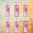 Glossy Pink Lipstick Trio Framed Canvas Print in Minimalist Vertical Wall Art for Fashion and Makeup Room Décor