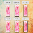 Light Pink Lipsticks Framed Canvas Print, Modern Whimsical Art, Abstract Vertical Art for Makeup Room or Girly Dorm Wall Decor