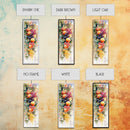 Vibrant Fruit Canvas Print with Grapes and Apples, Fall Rustic Kitchen Art, Farmhouse Vertical Living Room Wall Decor