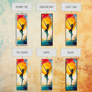 Sunset Dance Painting Canvas Print Boho Art Vibrant Sunset Colors Vertical Artwork Coastal Cowgirl Wall Art Gift Idea