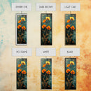 Elegant Poppy Bouquet Framed Canvas Print | California Poppy Art | Botanical Prints | Vertical Art | Rustic Wall Art | Fall Decor