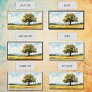 Oak Tree Art Landscape Painting Framed Canvas Print Rustic Decor Living Room Art Original Artwork Above Couch Wall Art Nature Scene
