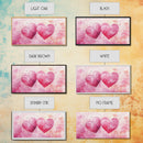 Watercolor Heart Pair Framed Canvas Print, Romantic Pink Abstract Art, Whimsical Valentine Wall Art, Bedroom Gift Idea, Light Pink Decor