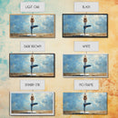 Yoga Tree Pose Canvas Print Zen Serenity Wall Art Minimalist Living Room Neutral Modern Home Decor Therapy Art Unique Gift Idea